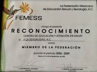 Certificado FEMESS CEASS